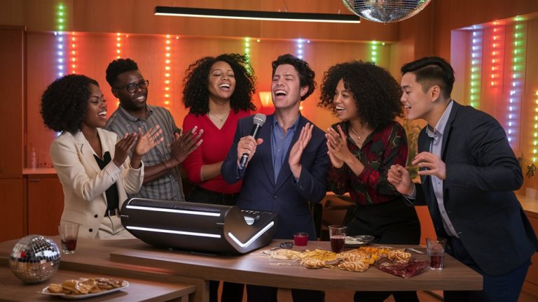 fun group singing together