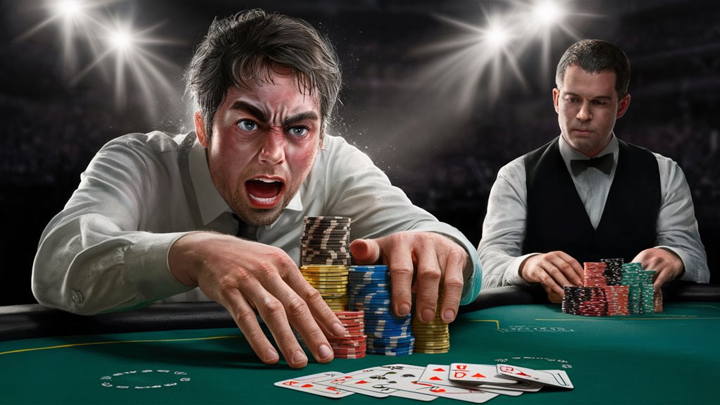 poker player gets angry